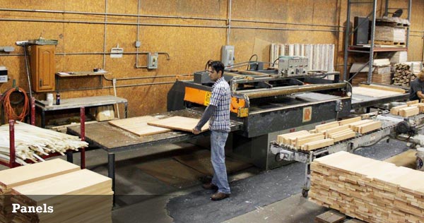 Hardwood Lumber Panels at Wible Lumber in South Milford, Indiana